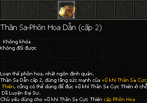 Vũ khí Thần Sa - Kiếm Thế